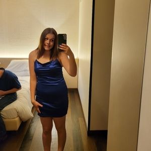 Silky Blue Dress